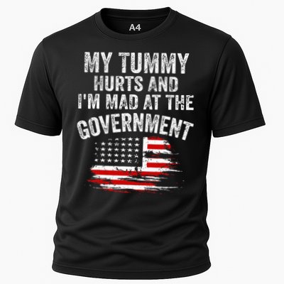 My Tummy Hurts And I'm MAD At The Government Meme Performance Shirt