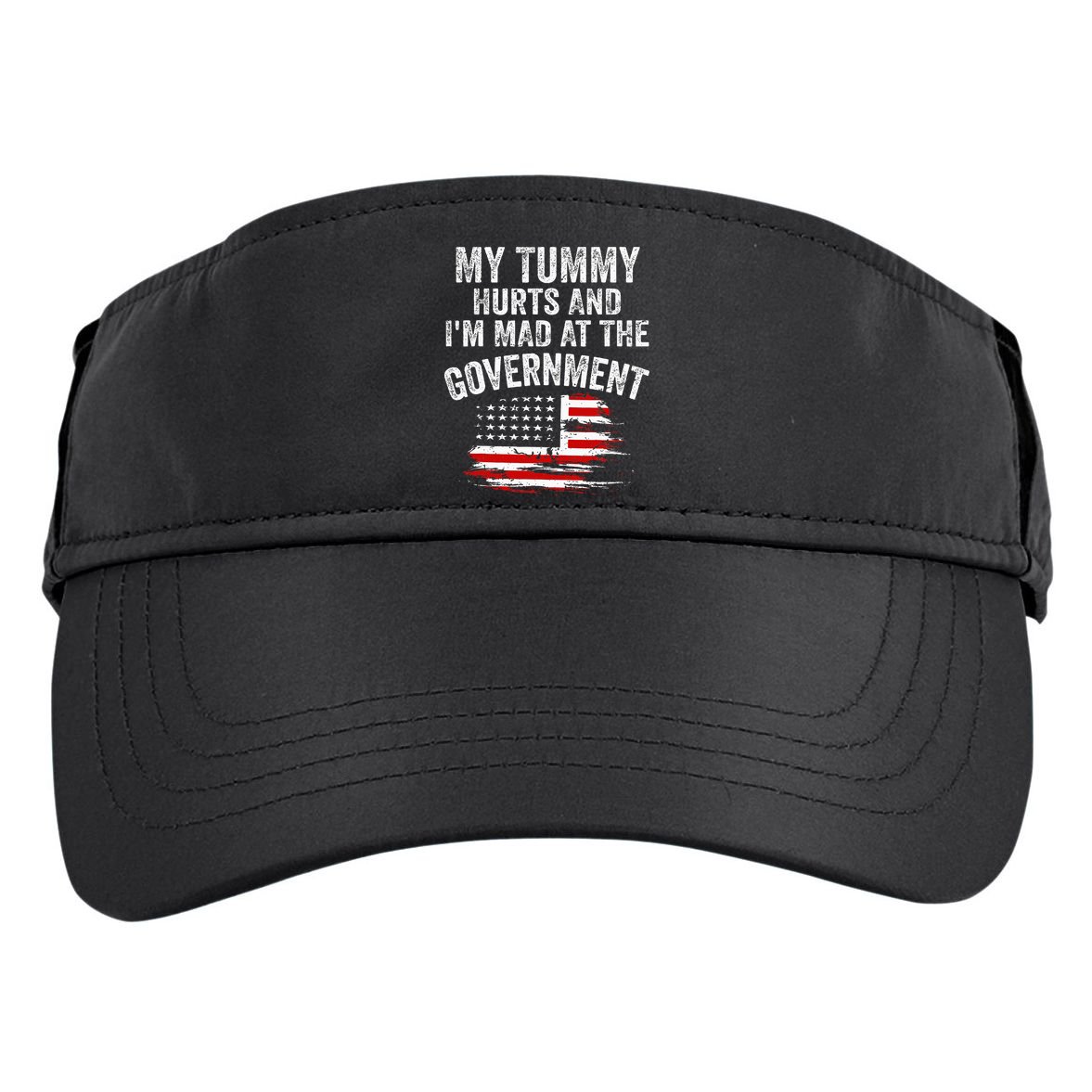 My Tummy Hurts And I'm MAD At The Government Meme Adult Drive Performance Visor