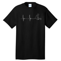 Massage Therapist Heartbeat EKG Pulse Spa Masseur Relaxation Tall T-Shirt