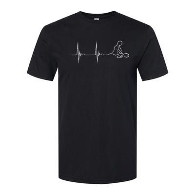 Massage Therapist Heartbeat EKG Pulse Spa Masseur Relaxation Softstyle CVC T-Shirt