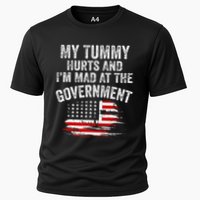 My Tummy Hurts And Im MAD At The Government Meme Cooling Performance Crew T-Shirt