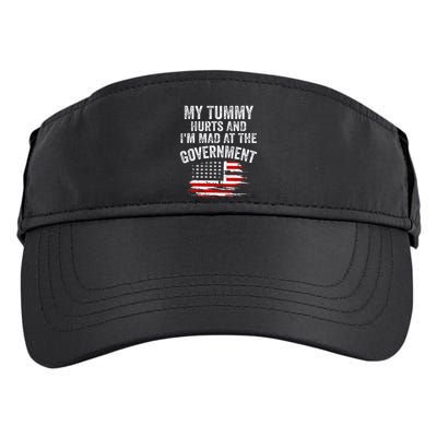My Tummy Hurts And Im MAD At The Government Meme Adult Drive Performance Visor
