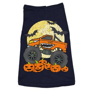 Monster Truck Halloween Jack O Lantern Moon Pumpkin Gift Doggie Tank