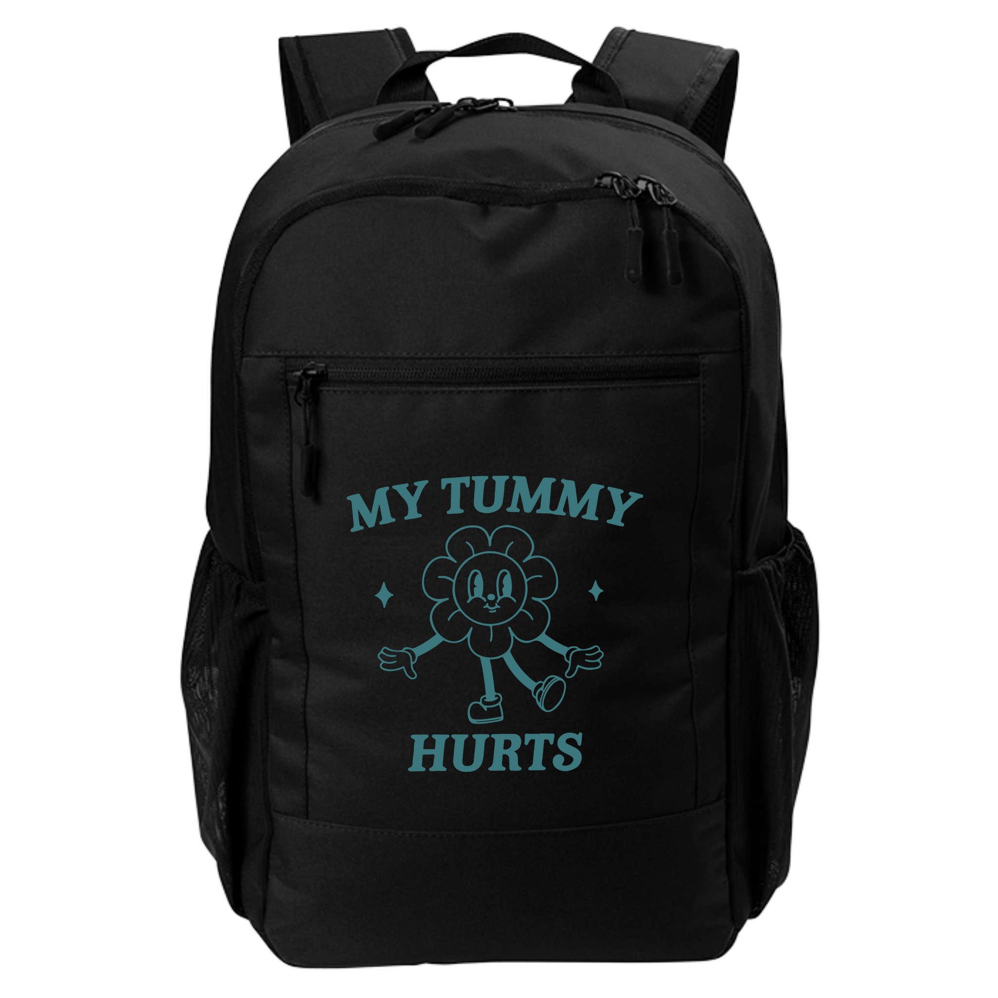 My Tummy Hurts Tummy Ache Survivor Meme Backpack
