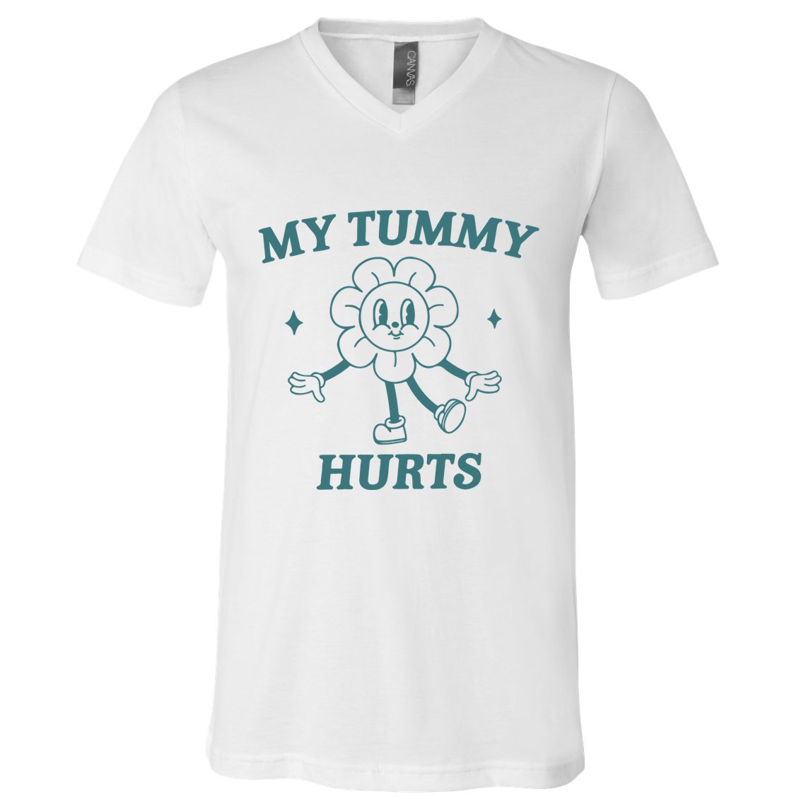 My Tummy Hurts Tummy Ache Survivor Meme V-Neck T-Shirt