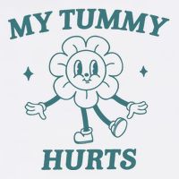 My Tummy Hurts Tummy Ache Survivor Meme Magnet