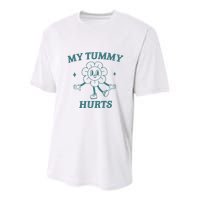 My Tummy Hurts Tummy Ache Survivor Meme Youth Performance Sprint T-Shirt