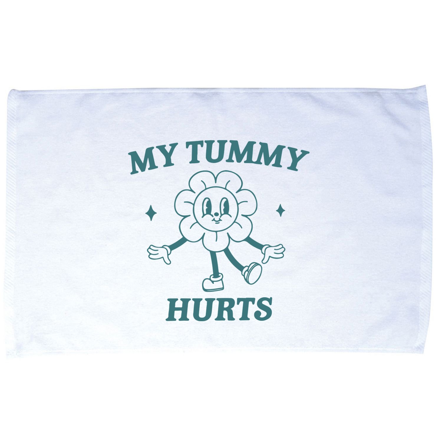 My Tummy Hurts Tummy Ache Survivor Meme Microfiber Hand Towel