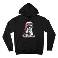 Merica Trump Happy 4th Of July Trump American Flag Hoodie