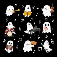 Music Teacher Halloween Music Teacher Education Gift Tall T-Shirt