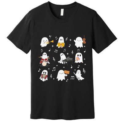 Music Teacher Halloween Music Teacher Education Gift Premium T-Shirt