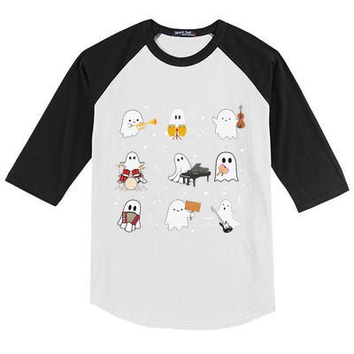 Music Teacher Halloween Music Teacher Education Gift Kids Colorblock Raglan Jersey