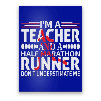 Marathoner Tee Half Marathon First Half Marathon Gift Poster