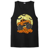 Monster Truck Halloween Jack O Lantern Moon Pumpkin PosiCharge Competitor Tank