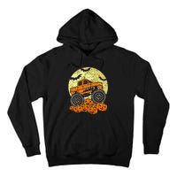 Monster Truck Halloween Jack O Lantern Moon Pumpkin Tall Hoodie