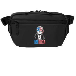 Merica Trump Happy 4th Of July Trump American Flag Crossbody Pack