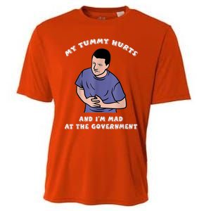 My Tummy Hurts And Im Mad At The Government Cooling Performance Crew T-Shirt