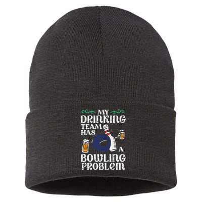 My Team Has Bowling Problem Sustainable Knit Beanie