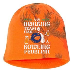 My Team Has Bowling Problem Kati - Camo Knit Beanie