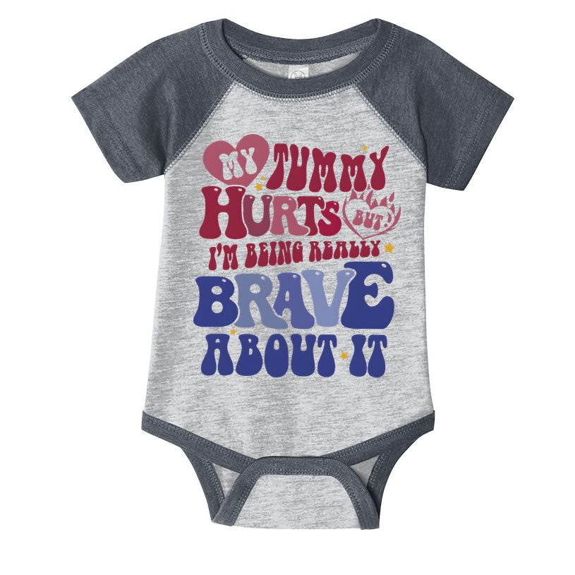 My Tummy Hurts Tummy Ache Survivor Infant Baby Jersey Bodysuit