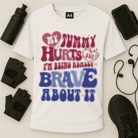 My Tummy Hurts Tummy Ache Survivor Cooling Performance Crew T-Shirt