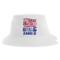 My Tummy Hurts Tummy Ache Survivor Sustainable Bucket Hat