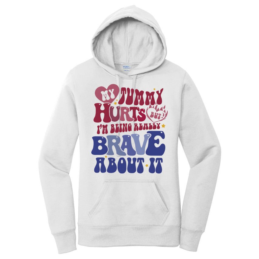 My Tummy Hurts Tummy Ache Survivor Women's Pullover Hoodie