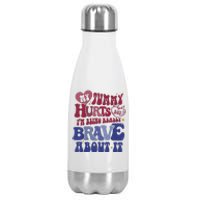 My Tummy Hurts Tummy Ache Survivor Stainless Steel Insulated Water Bottle