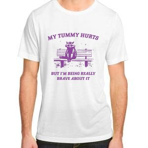 My Tummy Hurts Raccoon Adult ChromaSoft Performance T-Shirt