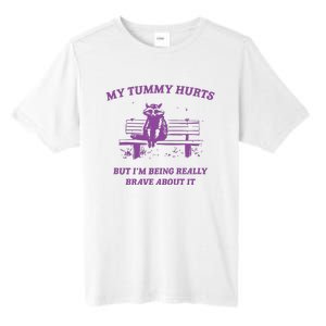 My Tummy Hurts Raccoon Tall Fusion ChromaSoft Performance T-Shirt