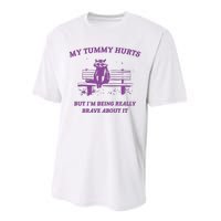 My Tummy Hurts Raccoon Performance Sprint T-Shirt