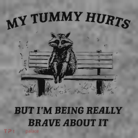 My Tummy Hurts But IM Being Brave About It Toddler Hoodie