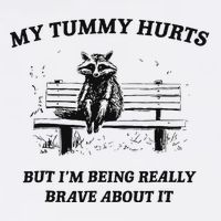 My Tummy Hurts But IM Being Brave About It Performance Shirt