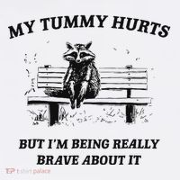 My Tummy Hurts But IM Being Brave About It Youth Performance Sprint T-Shirt