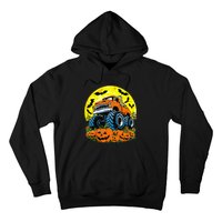 Monster Truck Halloween Jack O Lantern Moon Pumpkin Hoodie