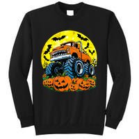 Monster Truck Halloween Jack O Lantern Moon Pumpkin Sweatshirt