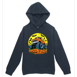 Monster Truck Halloween Jack O Lantern Moon Pumpkin Urban Pullover Hoodie