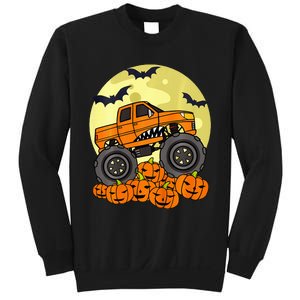 Monster Truck Halloween Moon Jack O Lantern Pumpkin Sweatshirt