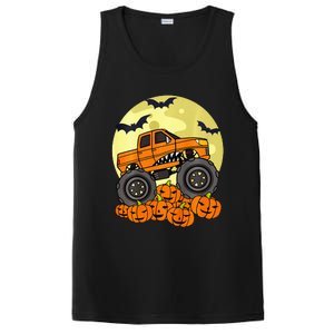 Monster Truck Halloween Moon Jack O Lantern Pumpkin PosiCharge Competitor Tank