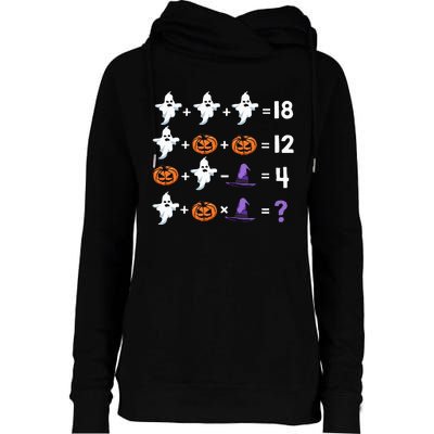 Math Teacher Humor Halloween Quiz Order Of Operations Womens Funnel Neck Pullover Hood