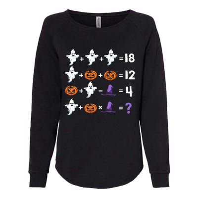 Math Teacher Humor Halloween Quiz Order Of Operations Womens California Wash Sweatshirt