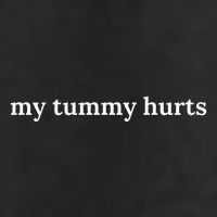 my tummy hurts Golf Towel