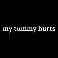 my tummy hurts Cropped Pullover Crew