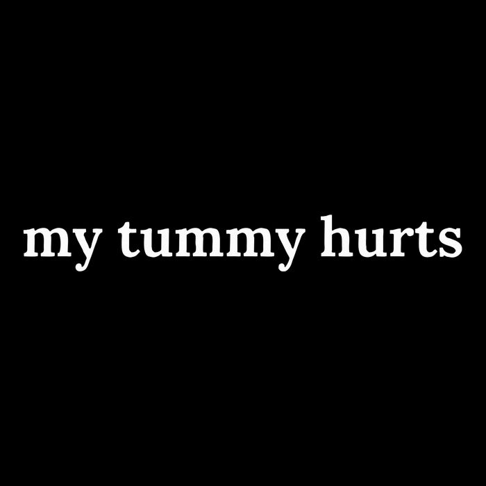 my tummy hurts Cropped Pullover Crew