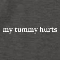 my tummy hurts Vector Backpack