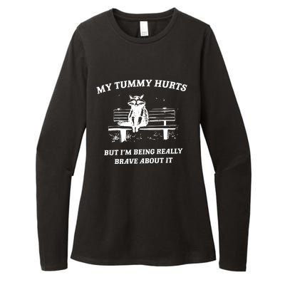 My Tummy Hurts But Im Being Really Brave About It Womens CVC Long Sleeve Shirt