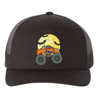 Monster Truck Happy Halloween Moon Yupoong Adult 5-Panel Trucker Hat