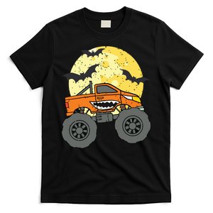 Monster Truck Happy Halloween Moon T-Shirt