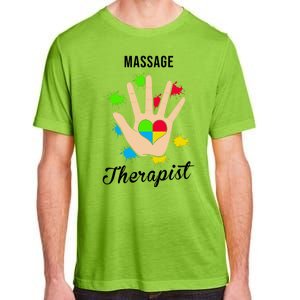 Massage Therapist Handprint Adult ChromaSoft Performance T-Shirt