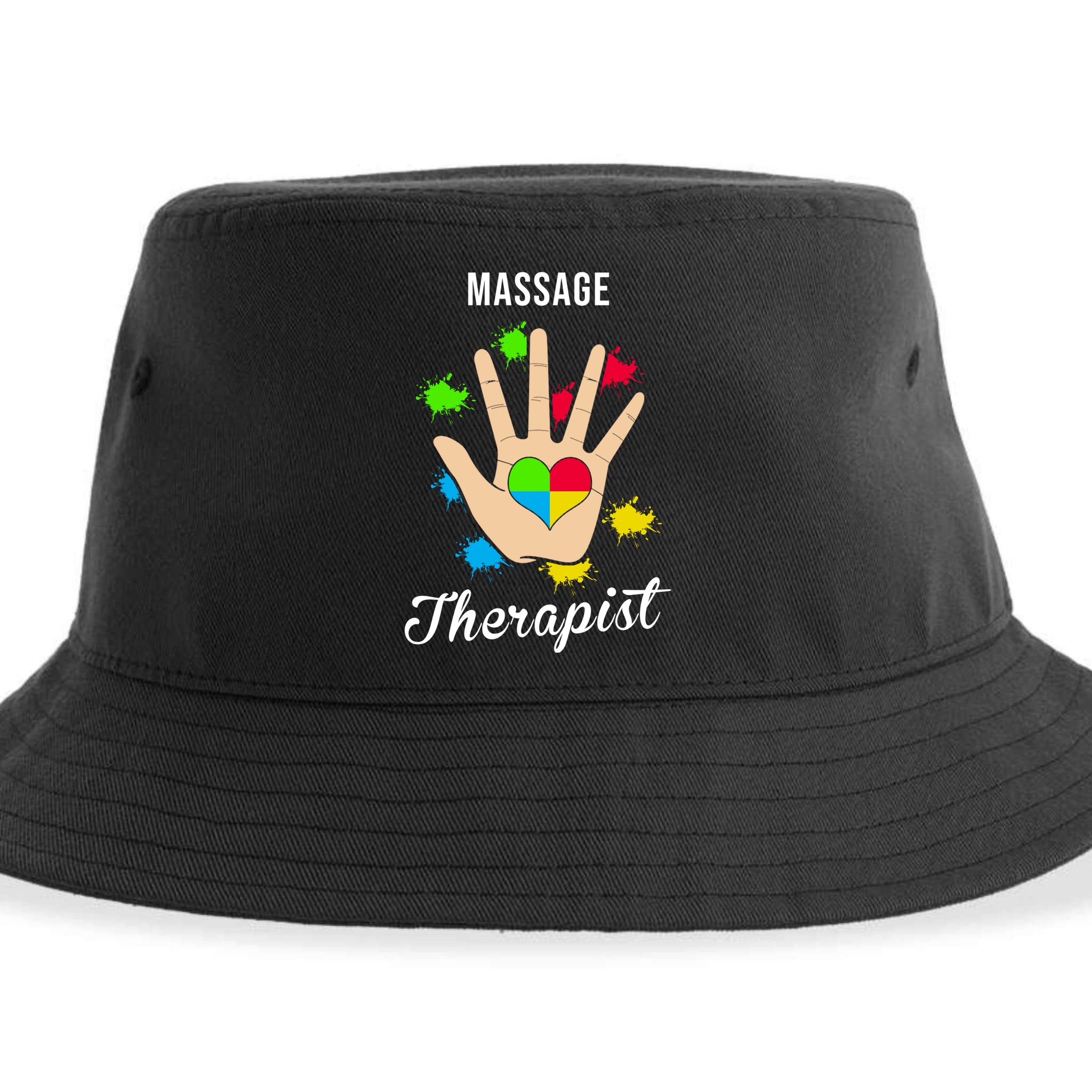 Massage Therapist Handprint Sustainable Bucket Hat